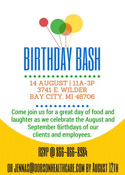 Aug. and Sept. Birthday Bash